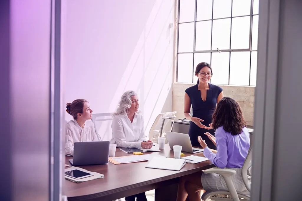 Group of business women