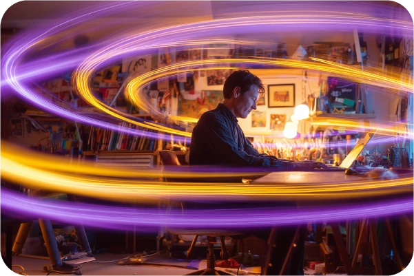 Man at Desk